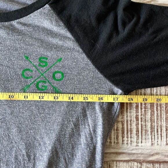 Christmas Boutique Women's Pineapple Christmas 3/4 Length Sleeve Tee - Picture 4 of 10